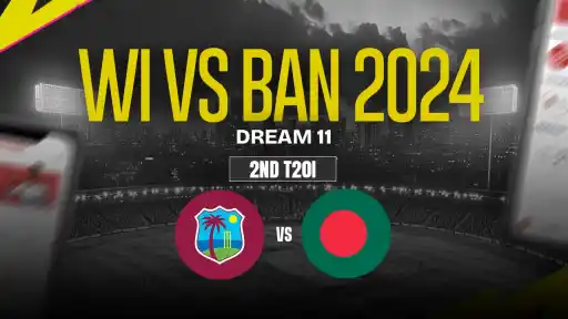 WI vs BAN Dream11 Prediction, West Indies vs Bangladesh, 2nd T20I